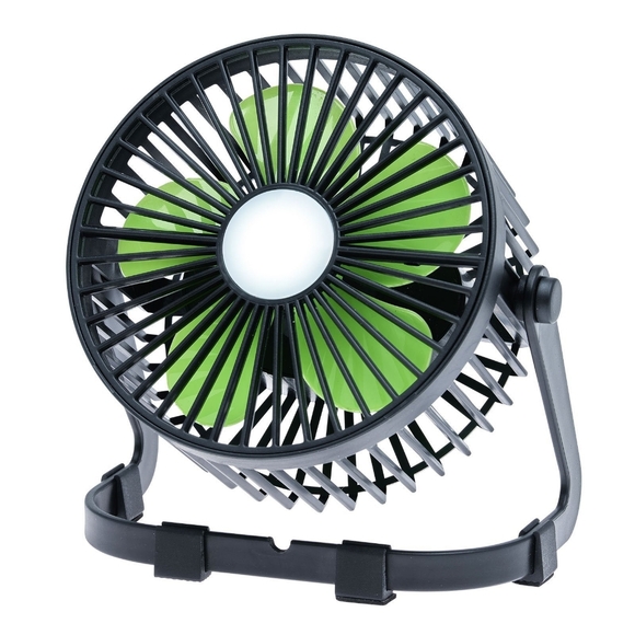 LitezAll Rechargeable USB Powered Portable 3 Speed Fan Light Combo 180° Swivel - Picture 3 of 8